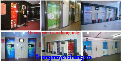 Quảng cáo bên trong thang máy 